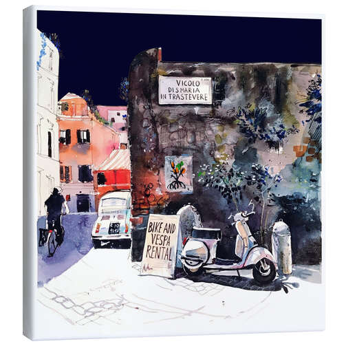 Canvas print Trastevere Rome