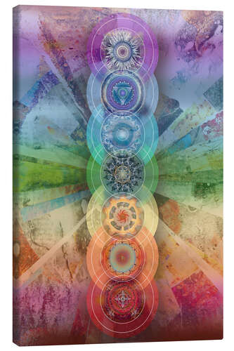 Canvas print Seven Chakras