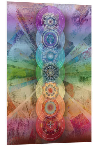 Foam board print Seven Chakras