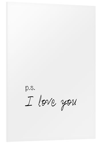 Tableau en PVC I love you