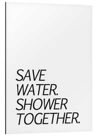 Magnettafel Save water &amp; shower together