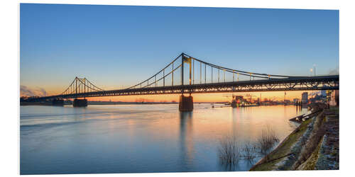 Foam board print Krefeld-Uerdinger bridge