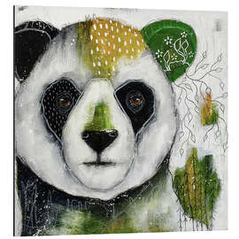 Magnettafel Ruhige Zuflucht – Abstrakter Panda