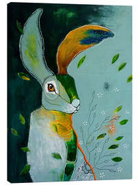 Quadro em tela  Abstract hare in wind - Micki Wilde