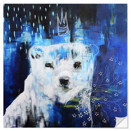 Sisustustarra Abstract polar bear