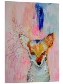 Foam board print Fantastic fox on pink