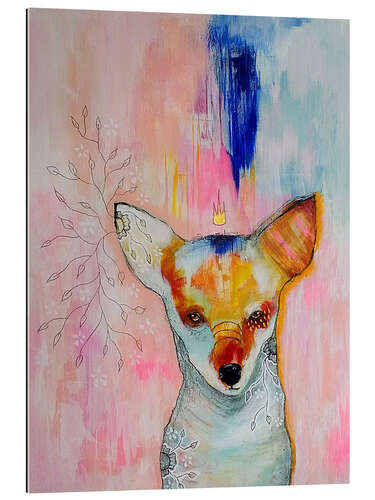 Gallery print Fantastic fox on pink