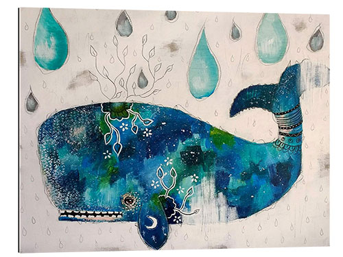 Gallery print Submerge - Abstract whale