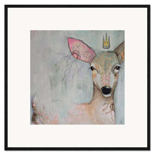 Framed art print Enchanted fawn