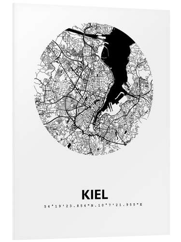 Stampa su PVC Mappa della città di Kiel