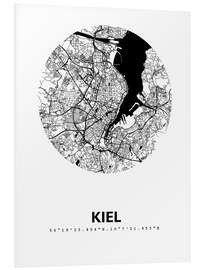 Tableau en PVC Plan de la ville de Kiel