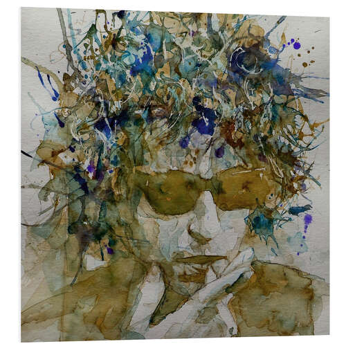 Foam board print Bob Dylan, Knocking On Heavens Door