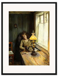 Gerahmter Kunstdruck Müde