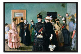 Gerahmter Kunstdruck Albertine im Wartezimmer des Polizeiarztes