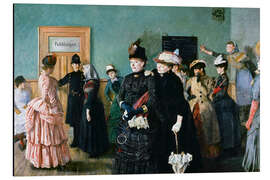 Magnettafel Albertine im Wartezimmer des Polizeiarztes