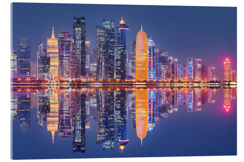 Akryylilasitaulu Doha skyline X