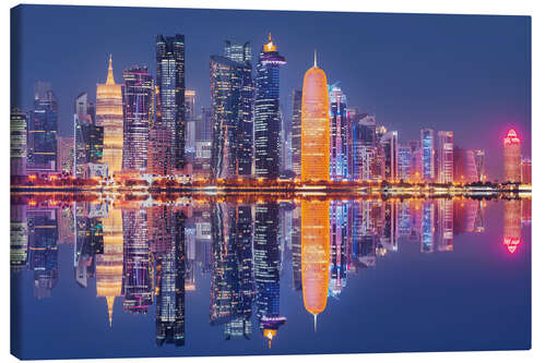 Leinwandbild Skyline von Doha X