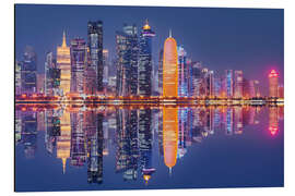 Magnettafel Skyline von Doha X