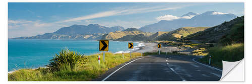 Wall sticker Coastal road in New Zealand