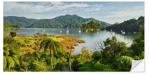 Naklejka na ścianę Marlborough Sound