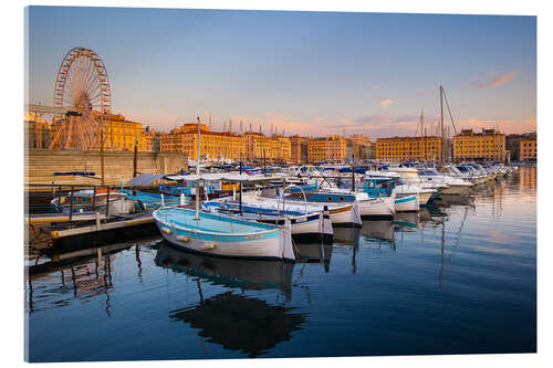 Acrylglasbild Alter Hafen in Marseille