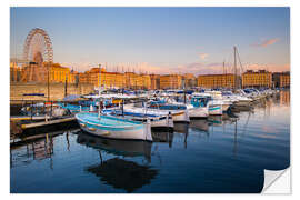 Wandsticker Alter Hafen in Marseille