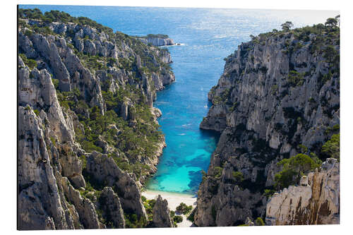 Aluminium print Calanque of Marseille