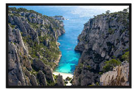 Gerahmter Kunstdruck Calanque von Marseille