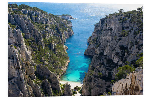 Foam board print Calanque of Marseille