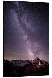 Alubild Nacht in Grindelwald