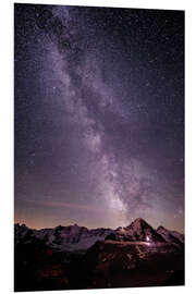 Foam board print Night in Grindelwald