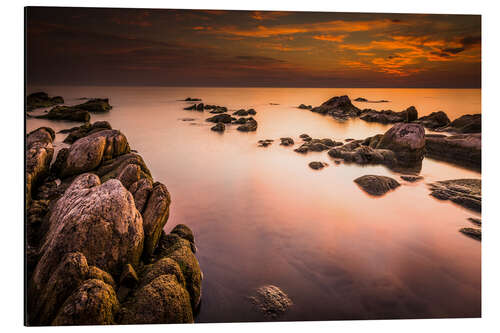 Aluminiumtavla Malawi lake at sunrise