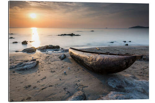 Gallery print Dugout on the beach of Malawi lake