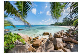 Aluminium print Holidays in the Seychelles