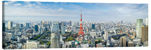 Leinwandbild Tokyo Skyline mit dem Tokyo Tower