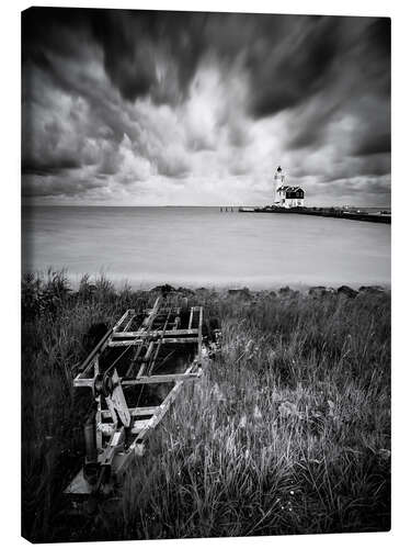 Leinwandbild Leuchtturm Marken in den Niederlanden