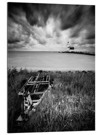 Tableau en plexi-alu Phare de Marken aux Pays-Bas