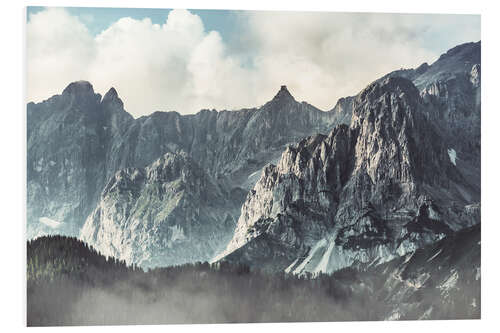 Foam board print The Dachstein in Austria