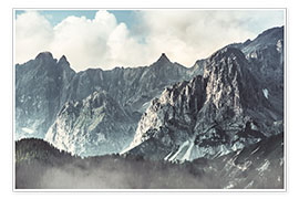Tableau  Le massif du Dachstein en Autriche - Wanderkollektiv