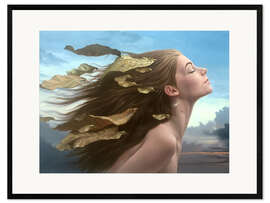 Framed art print Against the wind