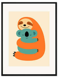 Gerahmter Kunstdruck Zusammenkleben