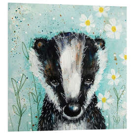 Foam board print Sweet little badger