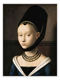 Reprodução  Portrait of a young woman - Petrus Christus