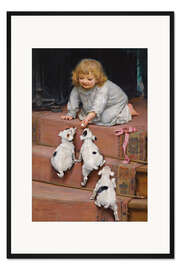 Gerahmter Kunstdruck A dead heat