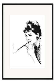 Gerahmter Kunstdruck Audrey Hepburn