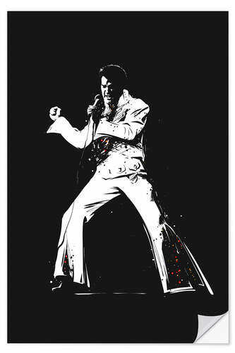 Självhäftande poster Elvis Presley