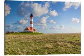 Tableau en plexi-alu Phare de Westerheversand en Frise septentrionale