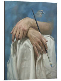 Magnettafel Die Hände des Künstlers