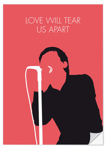 Självhäftande poster Joy Division - Love Will Tear Us Apart