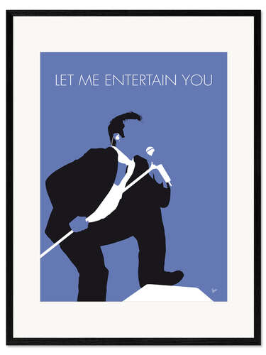 Ingelijste kunstdruk Robbie Williams - Let Me Entertain You